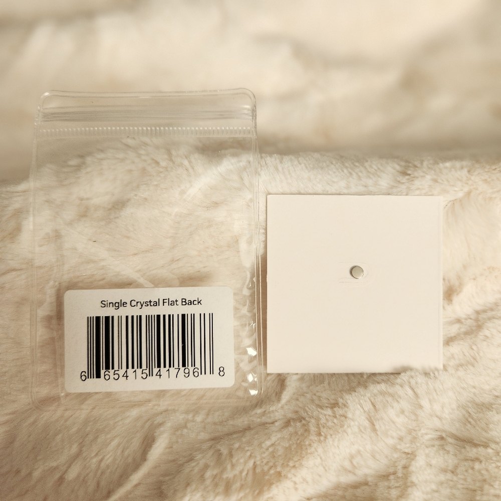 Tiny Lux Single Crystal Flat Back Earring (One) - Picture 4 of 6